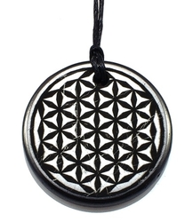 Shungit pendant yin-yang laser - kopie