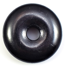 Schungit Donut 30 mm poliert