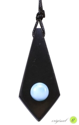 Shungit pendant Crystal with amazonite - kopie