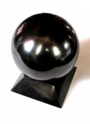 Shungit sphere polished 15 cm + support FREE
