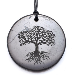 Shungit pendant Tree of Life