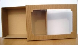 Krabice dárková s průhledným víkem