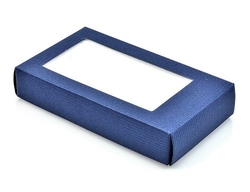 Krabička s průhledným víkem modrá