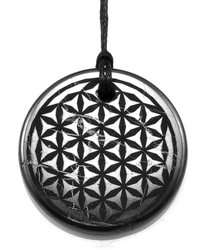 Shungit pendant yin-yang laser - kopie