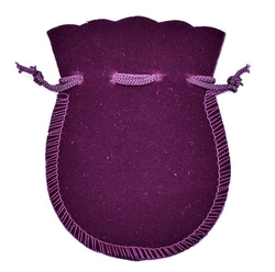 Sametový pytlík fialový tmavý