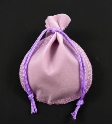 Velvet bag purple