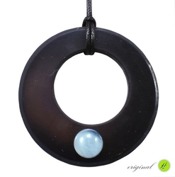 Shungit pendant wheel with amazonite - kopie