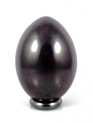 Shungit egg polished 6 cm