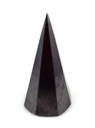 Shungit high pyramid 8-corner 5 cm - kopie