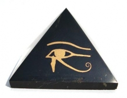 Shungite pyramid Eye of Horus