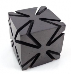 Shungit polished cut cube 4 cm